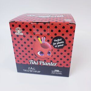 Miraculous Ladybug Box Kwami Tiki Head Ceramic Mini Planter Holder